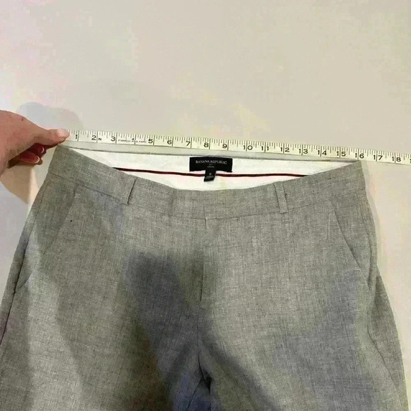 Banana Republic Gray Logan Trousers Size 6 - Picture 4 of 6